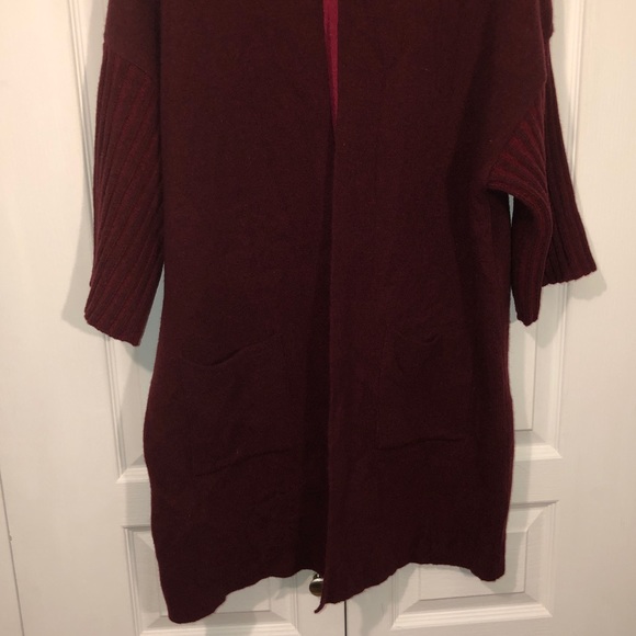 Red Knit Coatigan - Picture 7 of 8